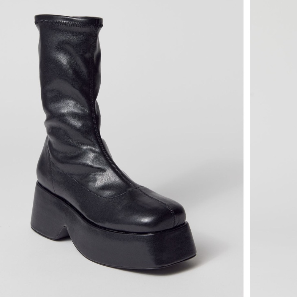 Uo Black Simone Platform Boot - image 3